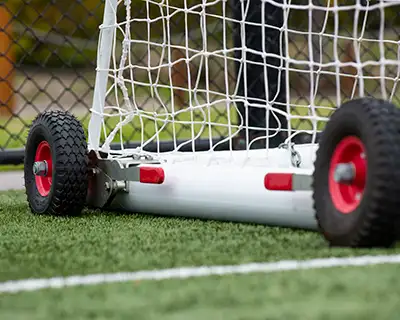 Optional portable soccer goals wheel kit