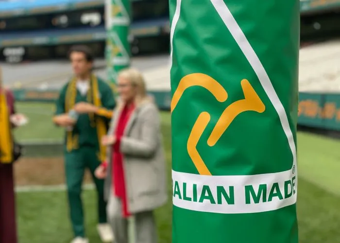 Our footy goals & footy posts are proudly constructed in Melbourne, Australia